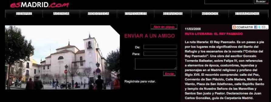 la ruta literaria del Rey pasmado