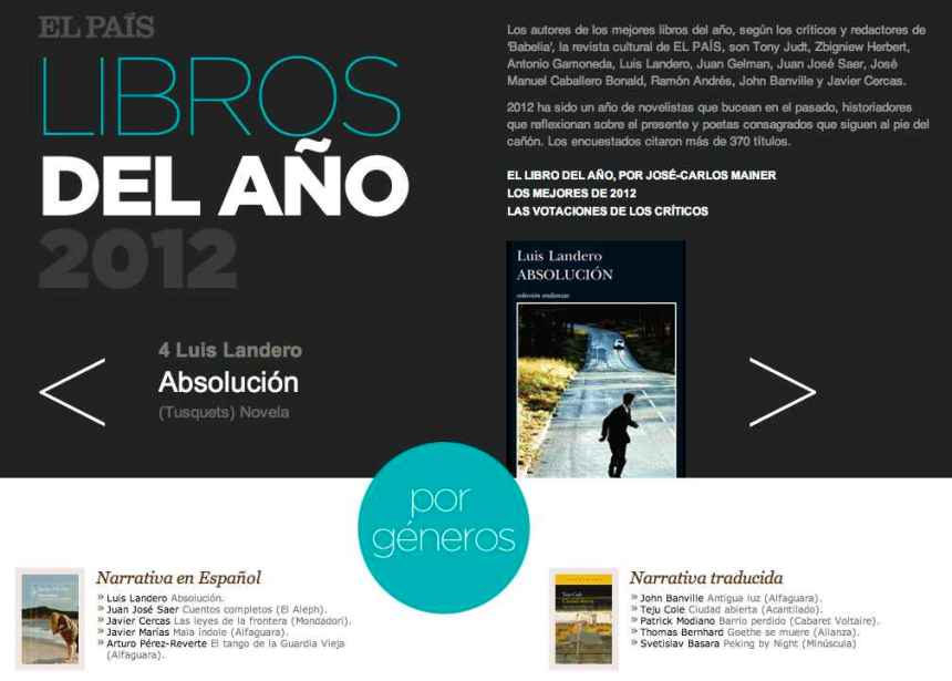 El Pais Los libros 2012