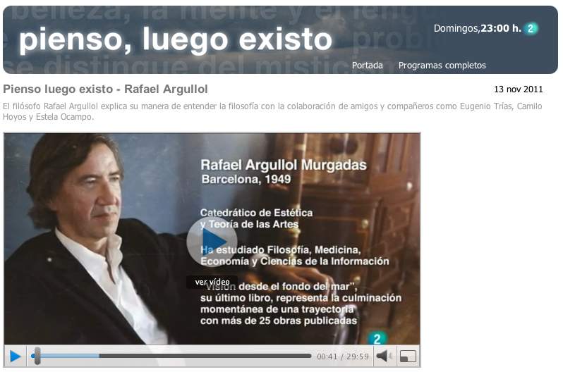 Pienso Luego existe Argullol