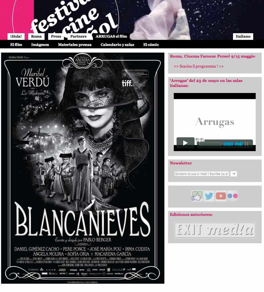 Festival del cine Español en Roma