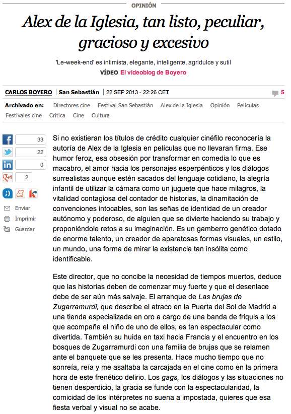 Boyero - Alex de la Iglesia