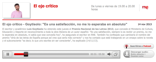 Ojo critico RNE Luis Goytosolo