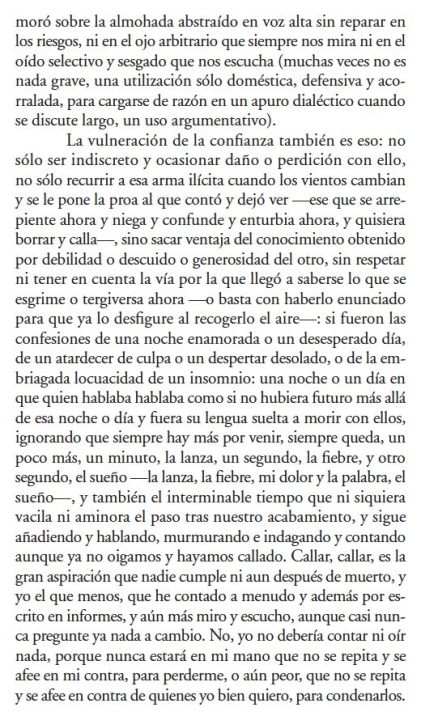 Tu rostro mañana de javier Marías extracto 2