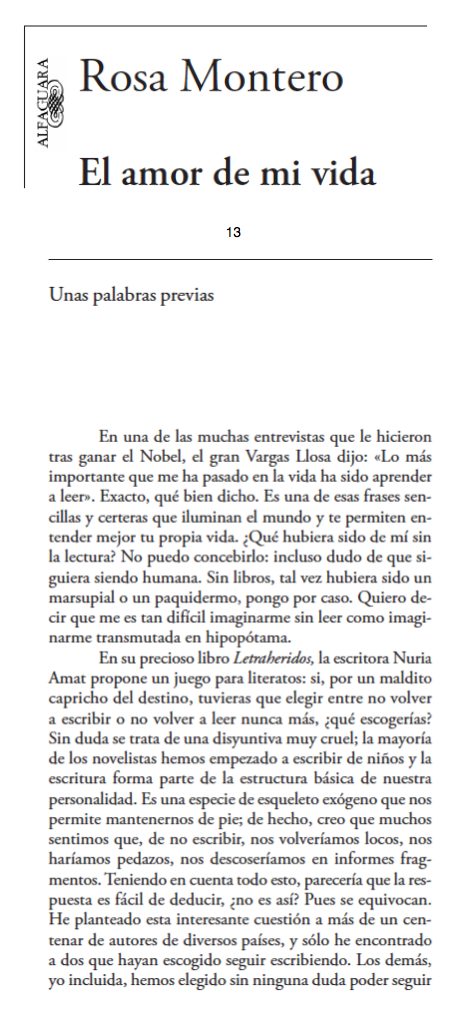 Rosa Montero - El amor de mi vida inicio
