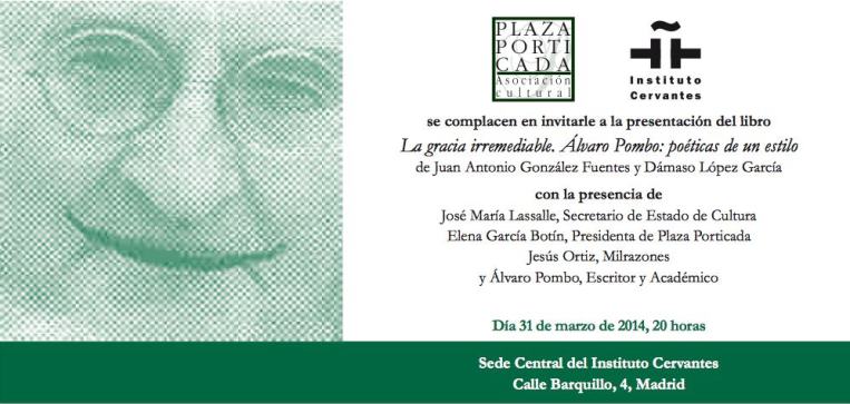 Álvaro Pombo 31 marzo 2014