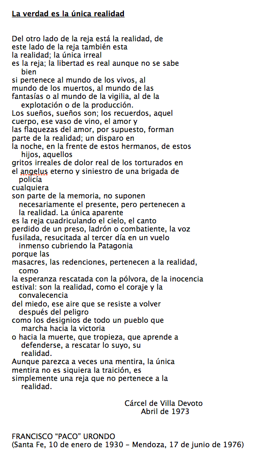 La verdad es la única realidad