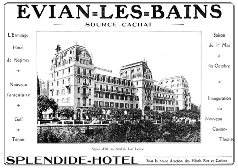 SPLENDIDE HOTEL cartel