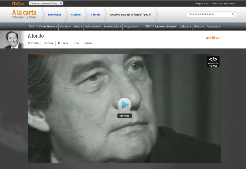 octavio paz rtve